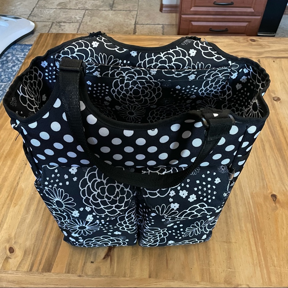 Black and White Thirty-One Bag